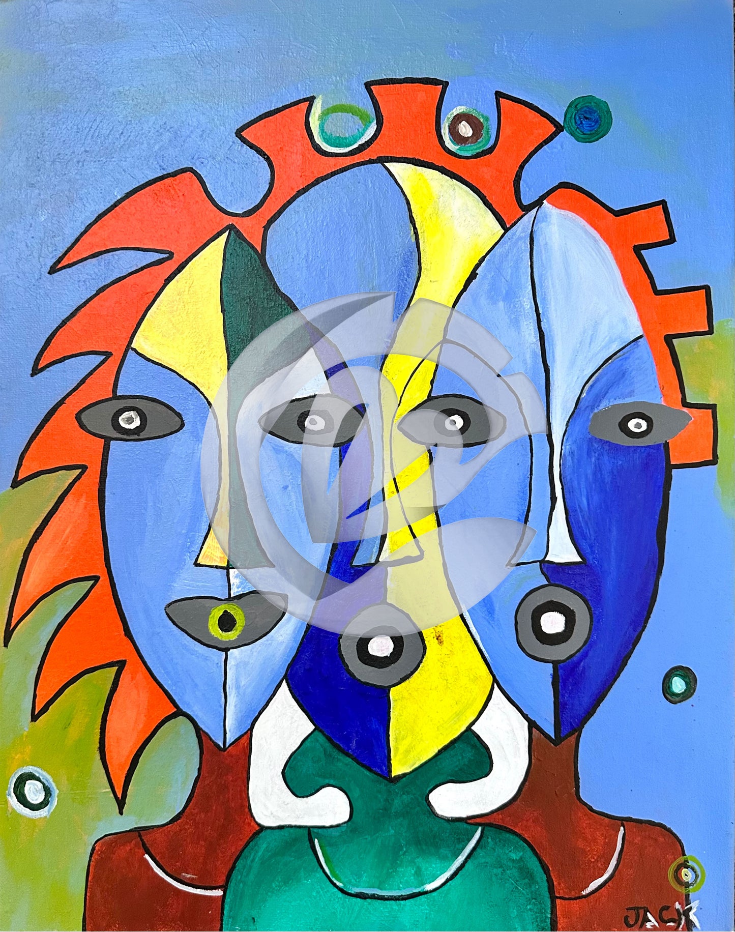 Colors of My Country, 14" x 18"