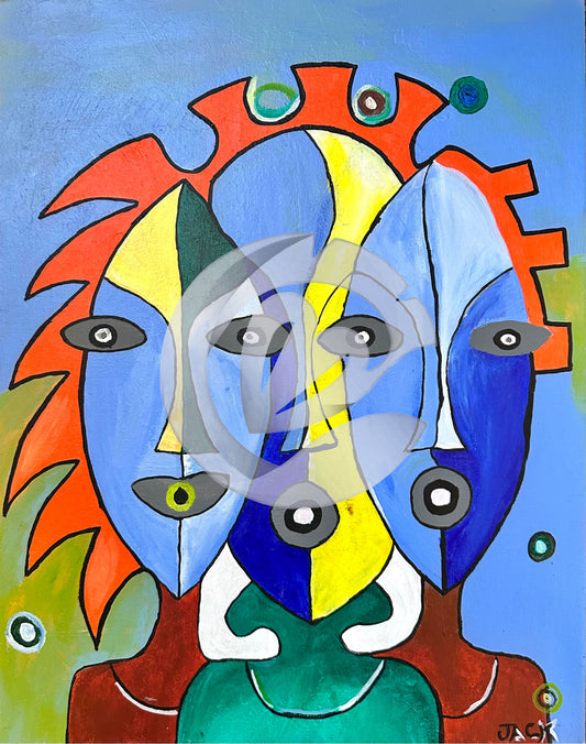 Colors of My Country, 14" x 18"