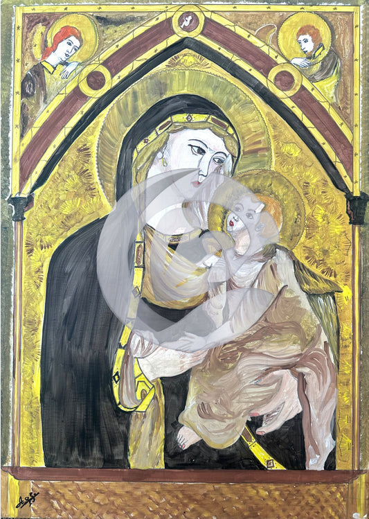 Mary and Child, 20" x 27"