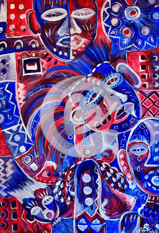 Colors of Cameroon, 14" x 20"