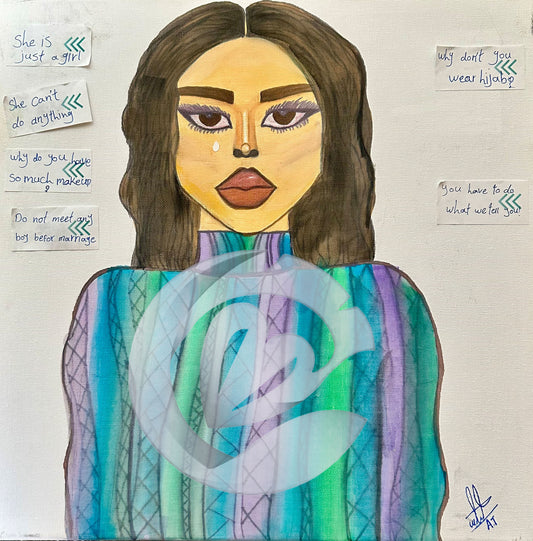 You Cannot Choose, 16" x 16"